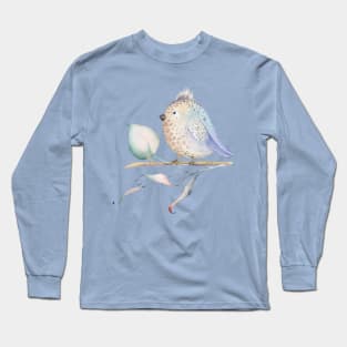 Cute Dotted Birdie Long Sleeve T-Shirt